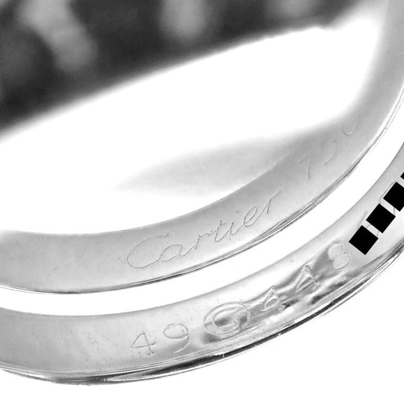 Authentic! Cartier Le Baiser Du Dragon 18k White Gold Diamond Ruby Ring Paper - Picture 6 of 10